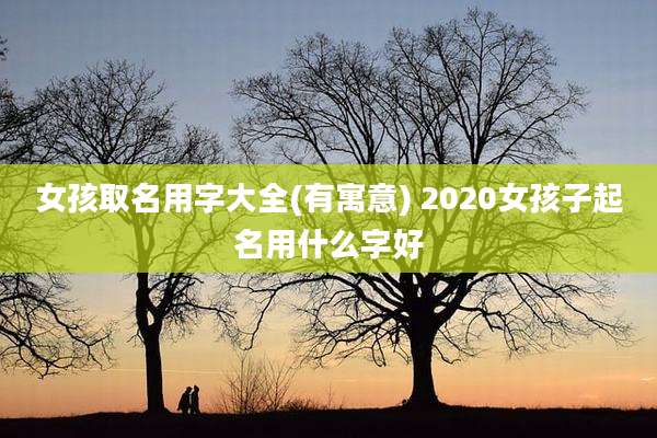 女孩取名用字大全(有寓意) 2020女孩子起名用什么字好