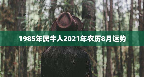 1985年属牛人2021年农历8月运势
