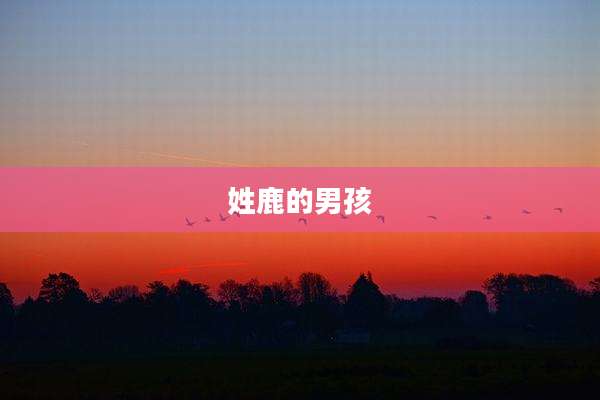 姓鹿的男孩
