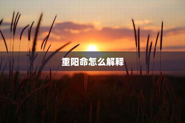 重阳命怎么解释