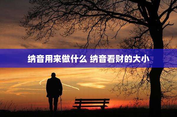 纳音用来做什么 纳音看财的大小