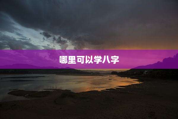 哪里可以学八字