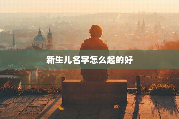 新生儿名字怎么起的好