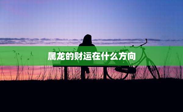 属龙的财运在什么方向