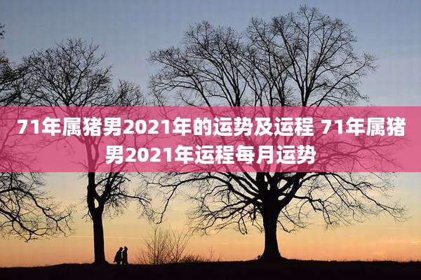 71年属猪男2021年的运势及运程 71年属猪男2021年运程每月运势