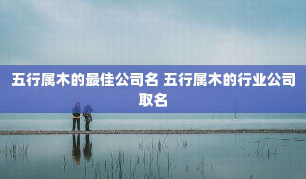 五行属木的最佳公司名 五行属木的行业公司取名