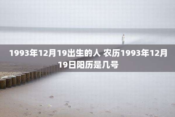 1993年12月19出生的人 农历1993年12月19日阳历是几号