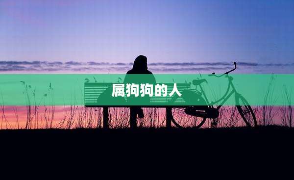 属狗狗的人