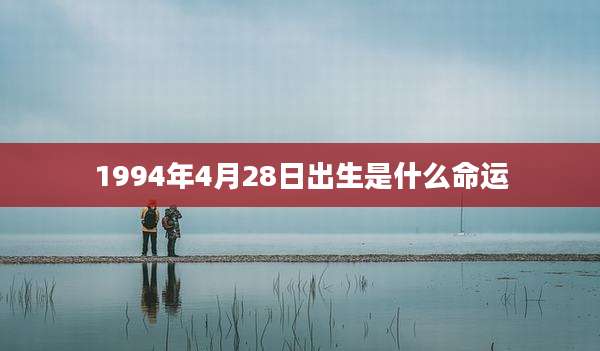 1994年4月28日出生是什么命运