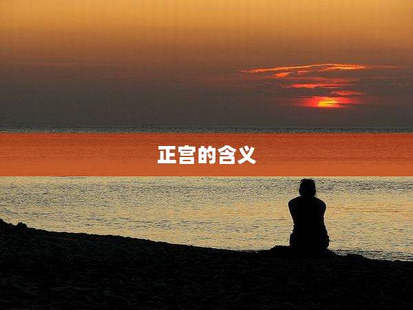 正宫的含义