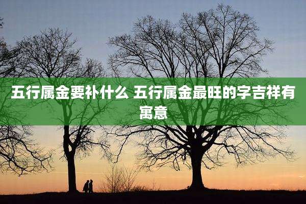 五行属金要补什么 五行属金最旺的字吉祥有寓意