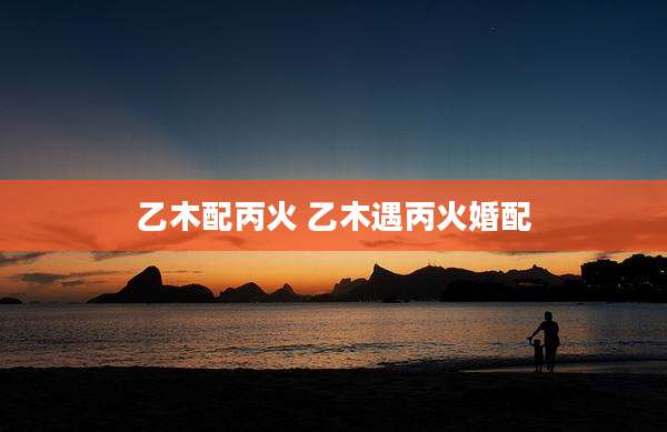 乙木配丙火 乙木遇丙火婚配