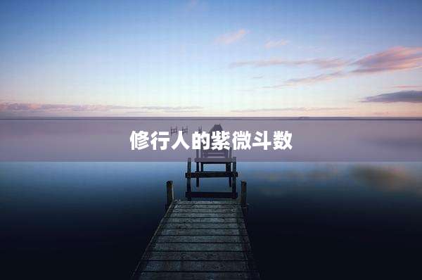 修行人的紫微斗数