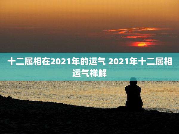 十二属相在2021年的运气 2021年十二属相运气祥解