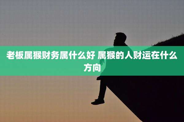 老板属猴财务属什么好 属猴的人财运在什么方向