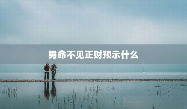 男命不见正财预示什么