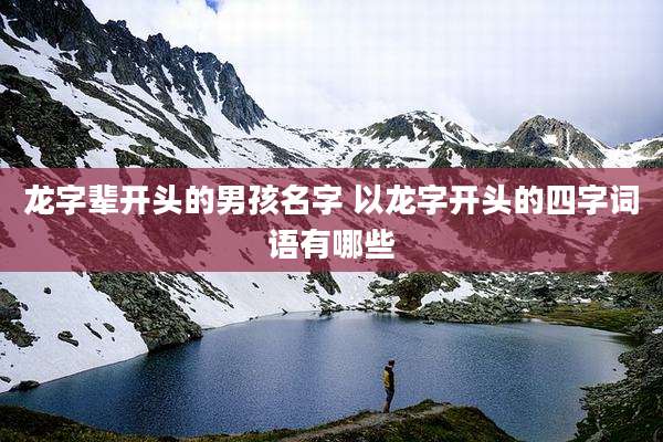 龙字辈开头的男孩名字 以龙字开头的四字词语有哪些