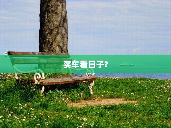 买车看日子?