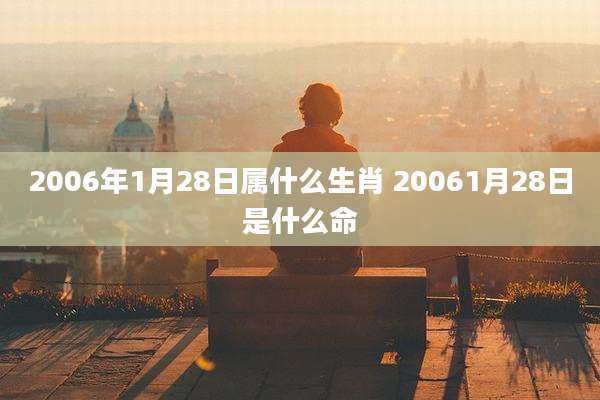 2006年1月28日属什么生肖 20061月28日是什么命