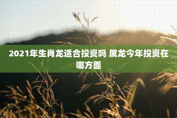 2021年生肖龙适合投资吗 属龙今年投资在哪方面