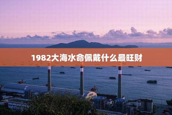 1982大海水命佩戴什么最旺财