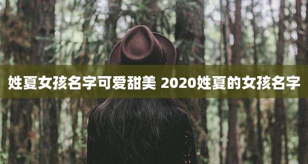 姓夏女孩名字可爱甜美 2020姓夏的女孩名字