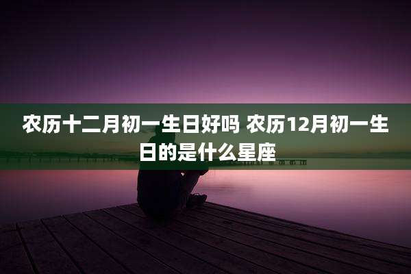 农历十二月初一生日好吗 农历12月初一生日的是什么星座