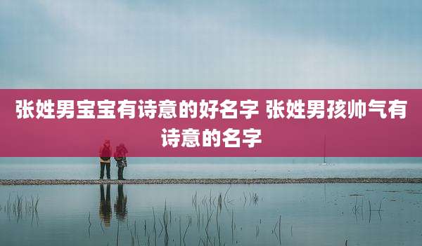 张姓男宝宝有诗意的好名字 张姓男孩帅气有诗意的名字