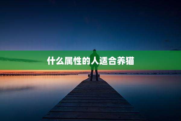 什么属性的人适合养猫