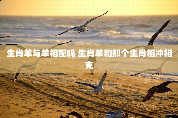 生肖羊与羊相配吗 生肖羊和那个生肖相冲相克