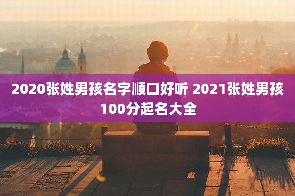 2020张姓男孩名字顺口好听 2021张姓男孩100分起名大全