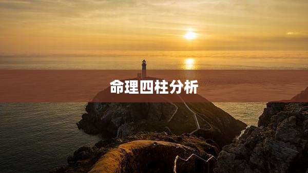 命理四柱分析