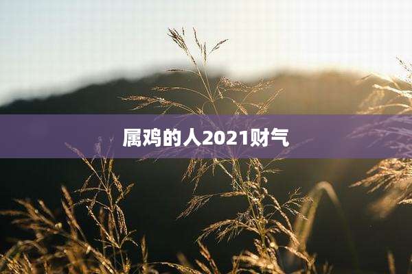 属鸡的人2021财气