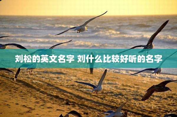 刘松的英文名字 刘什么比较好听的名字