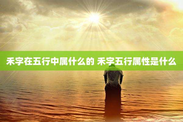 禾字在五行中属什么的 禾字五行属性是什么