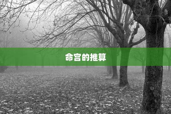 命宫的推算