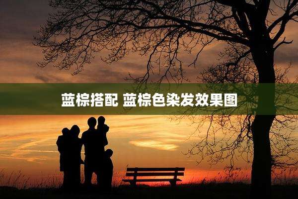 蓝棕搭配 蓝棕色染发效果图
