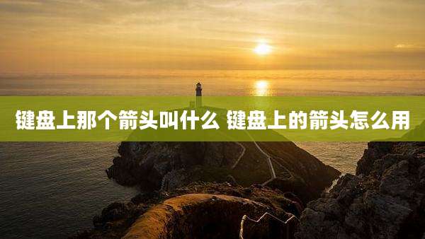 键盘上那个箭头叫什么 键盘上的箭头怎么用