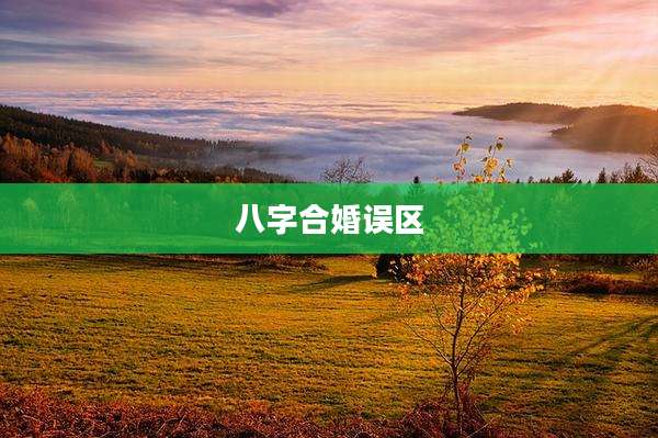 八字合婚误区