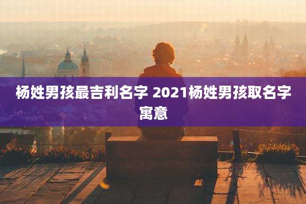 杨姓男孩最吉利名字 2021杨姓男孩取名字寓意