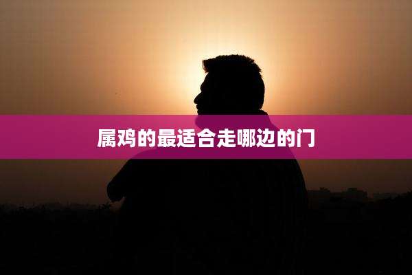 属鸡的最适合走哪边的门