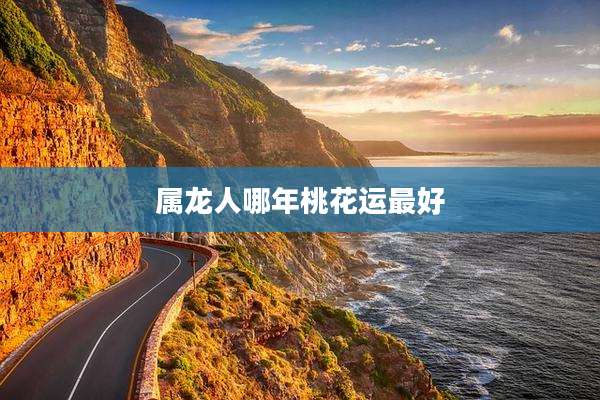 属龙人哪年桃花运最好