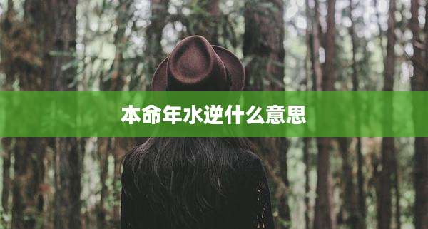 本命年水逆什么意思