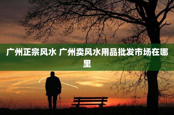 广州正宗风水 广州卖风水用品批发市场在哪里
