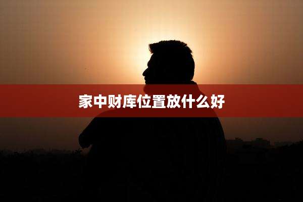 家中财库位置放什么好