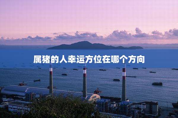 属猪的人幸运方位在哪个方向