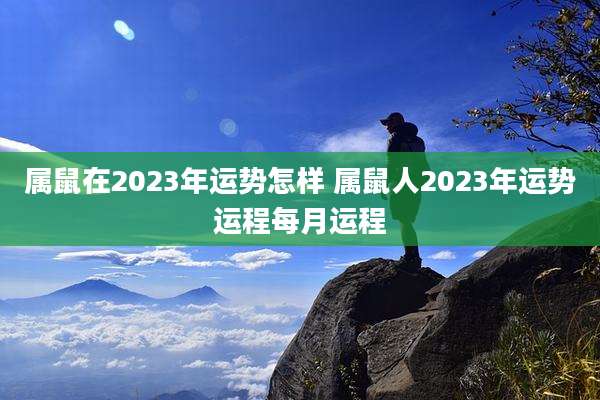 属鼠在2023年运势怎样 属鼠人2023年运势运程每月运程