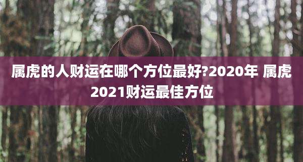 属虎的人财运在哪个方位最好?2020年 属虎2021财运最佳方位