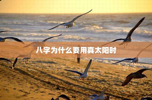 八字为什么要用真太阳时