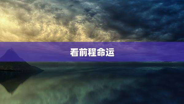 看前程命运